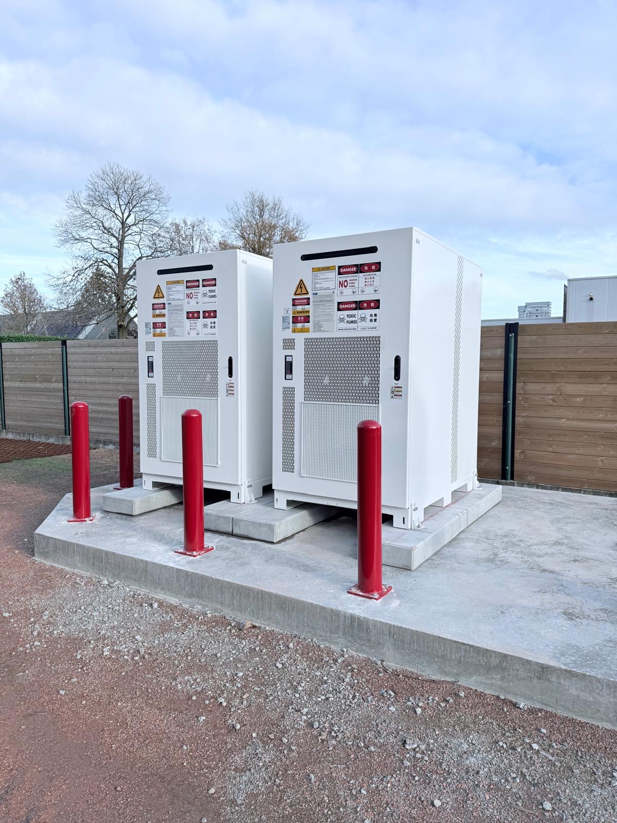 Industriële batterij aangestuurd door Smart-E-Grid